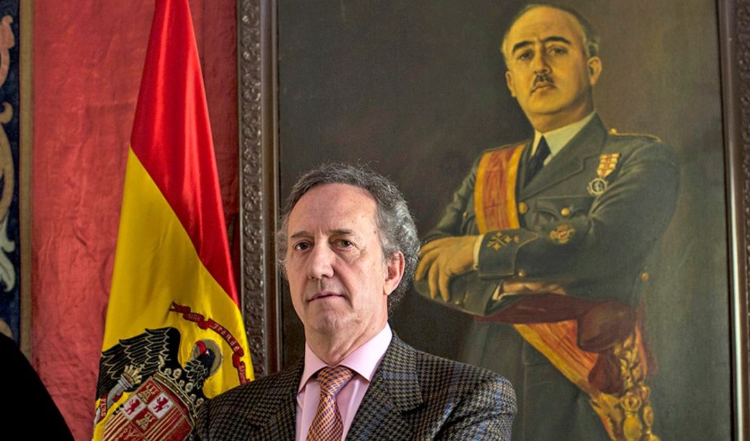 Jaime Alonso en la Fundación Francisco Franco de la que es portavoz y patrono Jaime Alonso en la Fundación Francisco Franco de la que es portavoz y patrono
