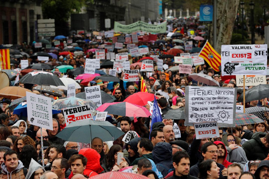 La falta de coordinación deja a León fuera de la histórica manifestación contra la despoblación La falta de coordinación deja a León fuera de la histórica manifestación contra la despoblación