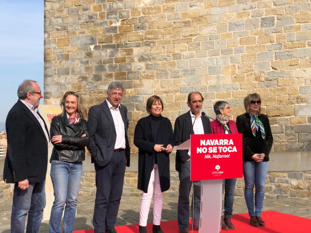 "Navarra no se toca", lema de Geroa bai en las Generales "Navarra no se toca", lema de Geroa bai en las Generales
