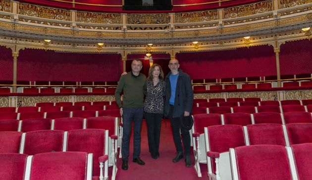El actual director del CDN, Ernesto Caballero; la directora general del INAEM, Amaya de Miguel; y el autor y director teatral Alfredo Sanzol El actual director del CDN, Ernesto Caballero; la directora general del INAEM, Amaya de Miguel; y el autor y director teatral Alfredo Sanzol
