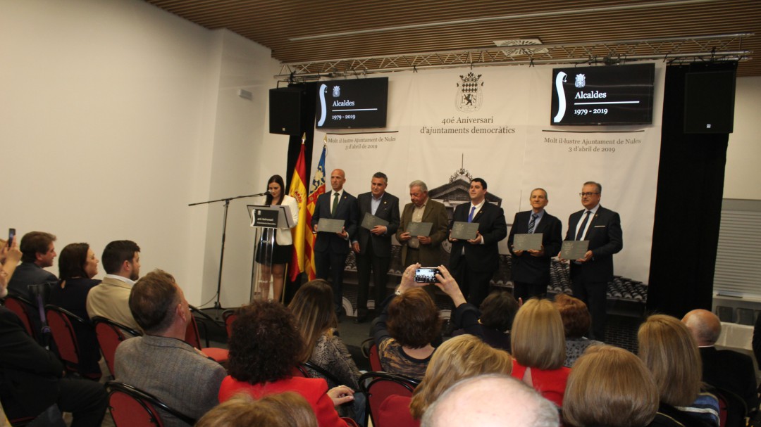 Nules conmemora el 40 aniversario de ayuntamientos democráticos