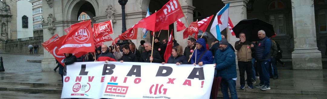 Movilización de los trabajadores de Nostián Movilización de los trabajadores de Nostián