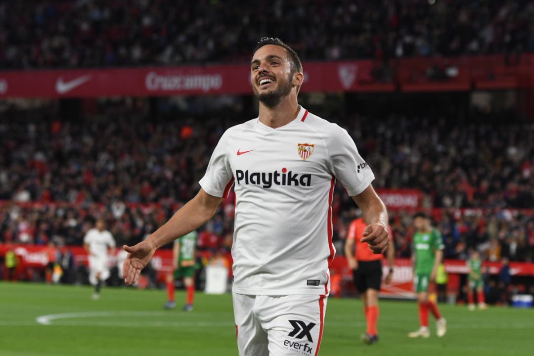 Sarabia impulsa la carrera del Sevilla hacia la Liga de Campeones Sarabia impulsa la carrera del Sevilla hacia la Liga de Campeones