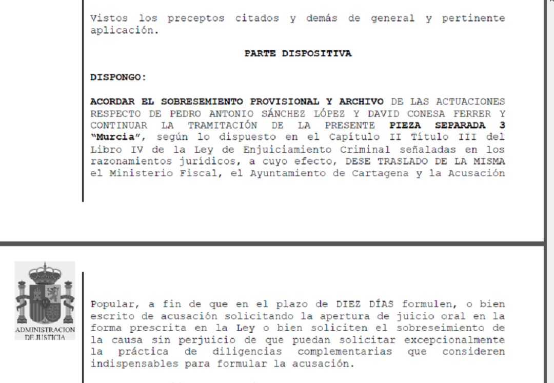 Sánchez, absuelto en el caso Púnica Sánchez, absuelto en el caso Púnica