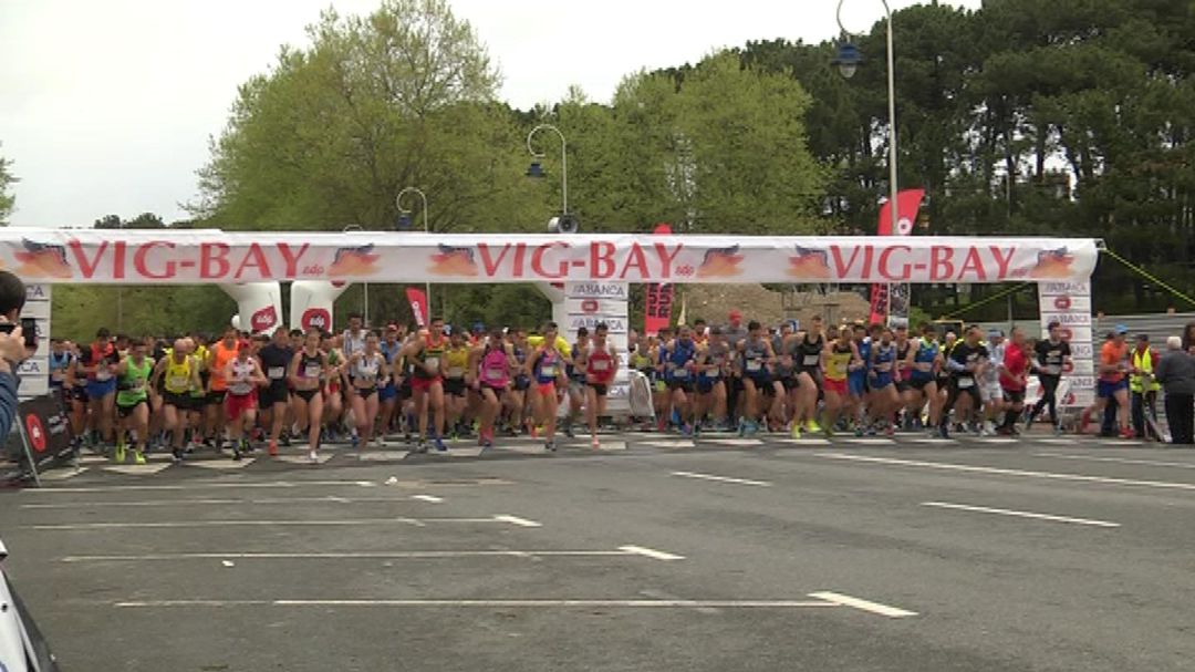 Elías Domínguez se proclama campeón del primer maratón de la Vig-Bay Elías Domínguez se proclama campeón del primer maratón de la Vig-Bay