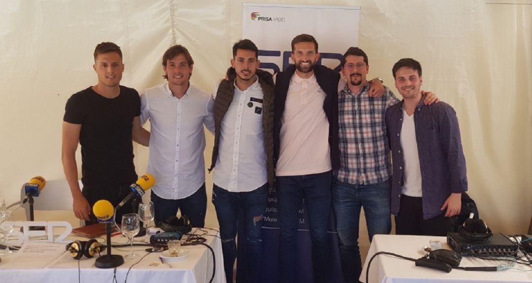 Especial derbi Real Murcia-UCAM Murcia CF con Adán Gurdiel, Rafa 'Chumbi', Armando Ortíz, Grego Sierra, Jose Antonio Sánchez y Rubén González Especial derbi Real Murcia-UCAM Murcia CF con Adán Gurdiel, Rafa 'Chumbi', Armando Ortíz, Grego Sierra, Jose Antonio Sánchez y Rubén González
