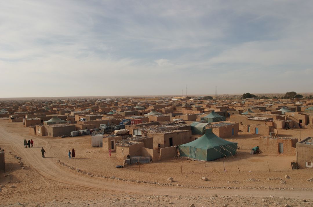 Imagen d eun campo de refugiados saharauis Imagen d eun campo de refugiados saharauis