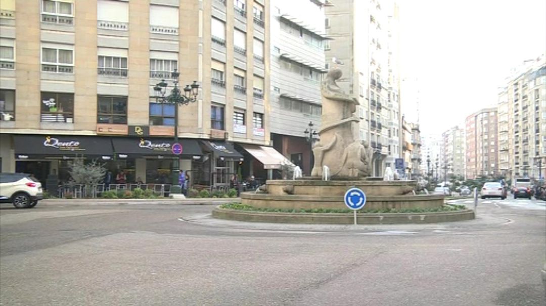 Rosalía de Castro, una de las calles afectadas por el apagón Rosalía de Castro, una de las calles afectadas por el apagón