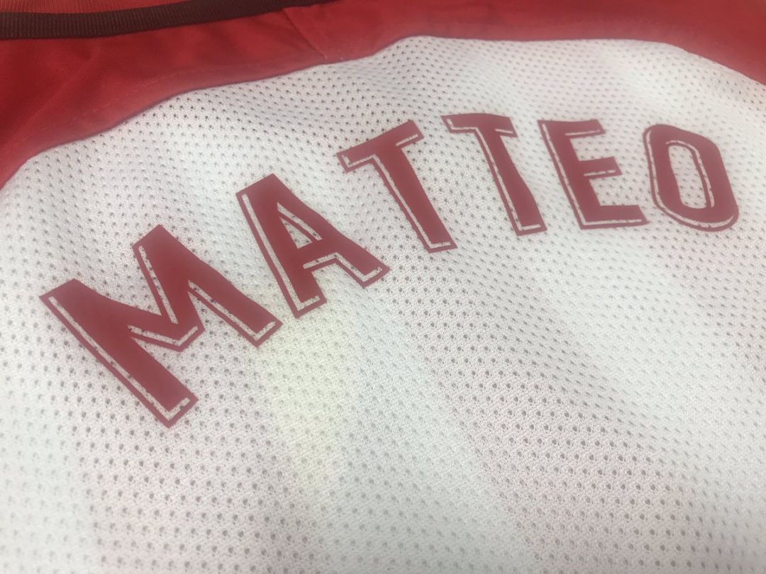 La camiseta para el pequeño Matteo. La camiseta para el pequeño Matteo.