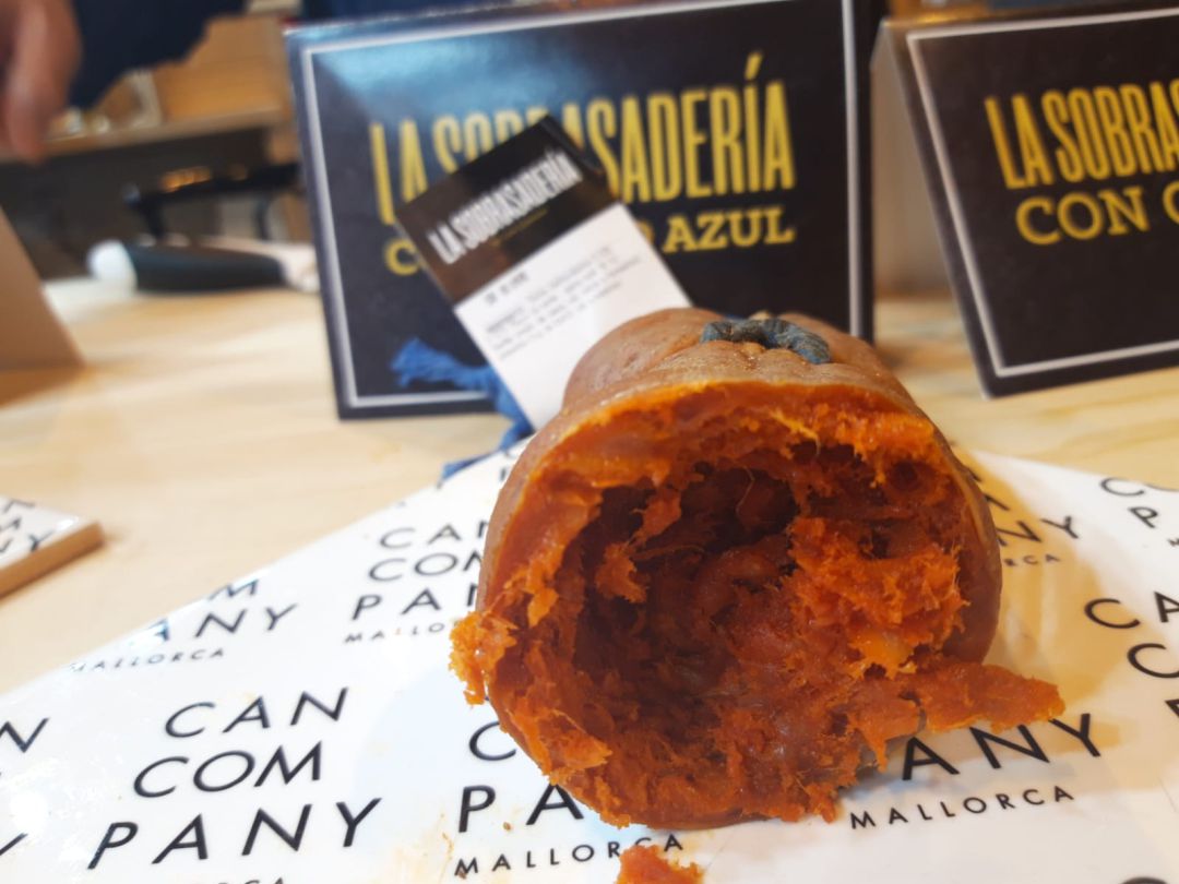 Sobrasada con queso azul de de Can Company. Sobrasada con queso azul de de Can Company.