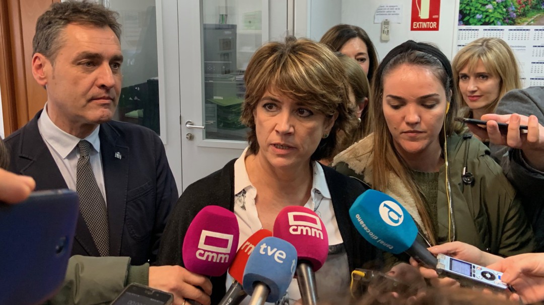 La ministra de Justicia comprueba la precariedad de medios en Toledo "por el abandono de años"