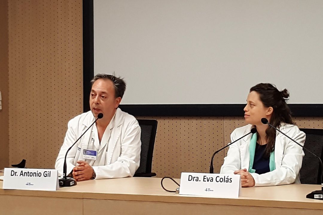 El doctor Atonio Gil y la doctora Eva Colàs.
El doctor Atonio Gil y la doctora Eva Colàs.
