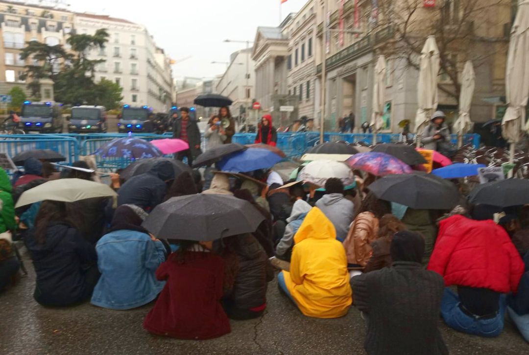 Manifestación contra el cambio climático en España.
Manifestación contra el cambio climático en España.