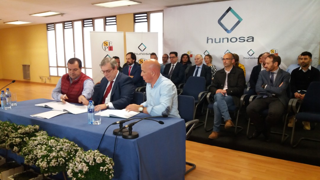 La firma del Plan de Empresa garantiza la viabilidad de HUNOSA para los próximos años