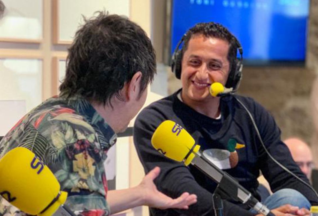 Toni Garrido entrevistando a Nico Almagro desde Murcia Toni Garrido entrevistando a Nico Almagro desde Murcia