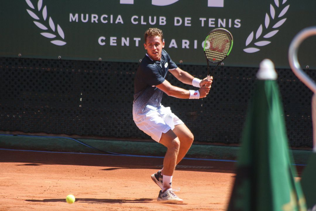 Roberto Carballés durante el Murcia Open Roberto Carballés durante el Murcia Open
