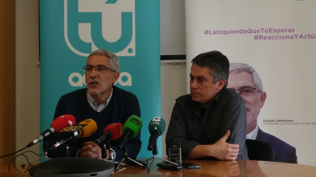 Gaspar Llamazares y Actúa se definen como la única alternativa "seria" de izquierdas
