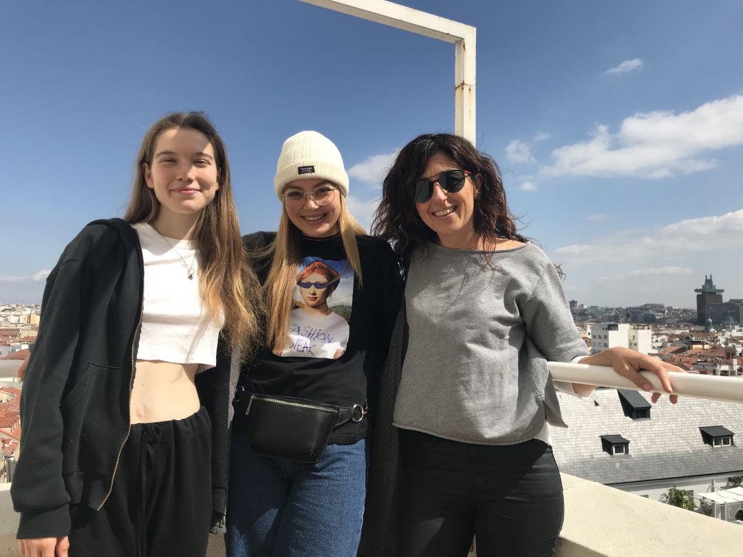 Celia Monedero, Irene Ferreiro y Begoña Álvarez, durante la entrevista en la Cadena SER Celia Monedero, Irene Ferreiro y Begoña Álvarez, durante la entrevista en la Cadena SER