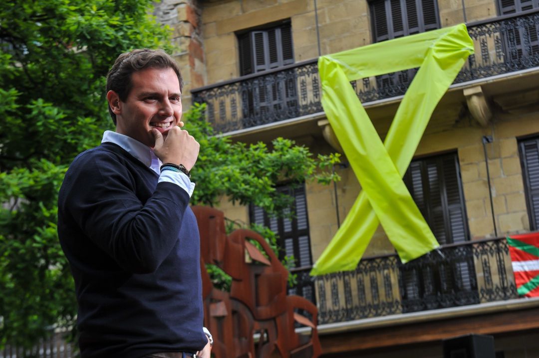 Albert Rivera en Errentería.
Albert Rivera en Errentería.