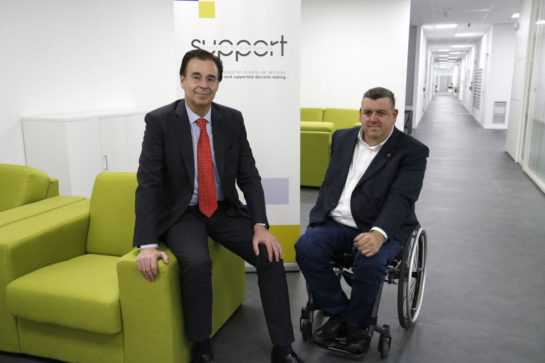 El president de la Fundació Support, Pere Cornellà i amb el director, Josep Maria Solé El president de la Fundació Support, Pere Cornellà i amb el director, Josep Maria Solé