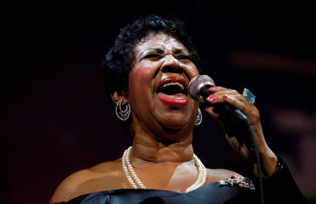 Aretha Franklin durante un concierto benéfico en Nueva York en 2011 Aretha Franklin durante un concierto benéfico en Nueva York en 2011
