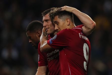 Roberto Firmino celebra el 1-3 Roberto Firmino celebra el 1-3