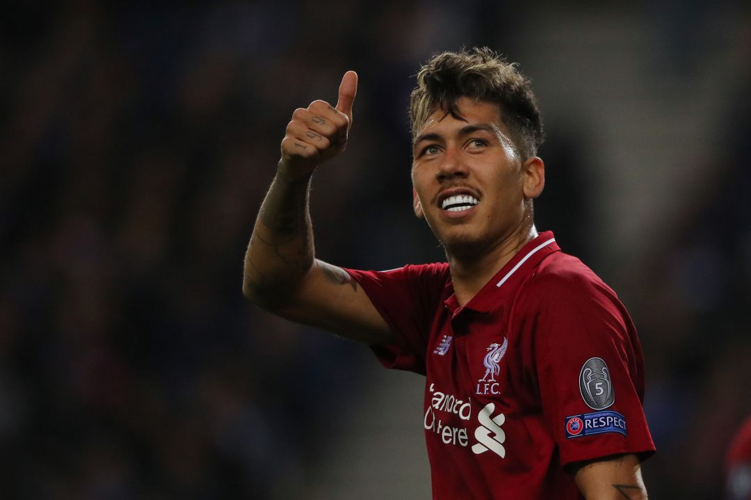 Firmino celebra el 1-3 Firmino celebra el 1-3