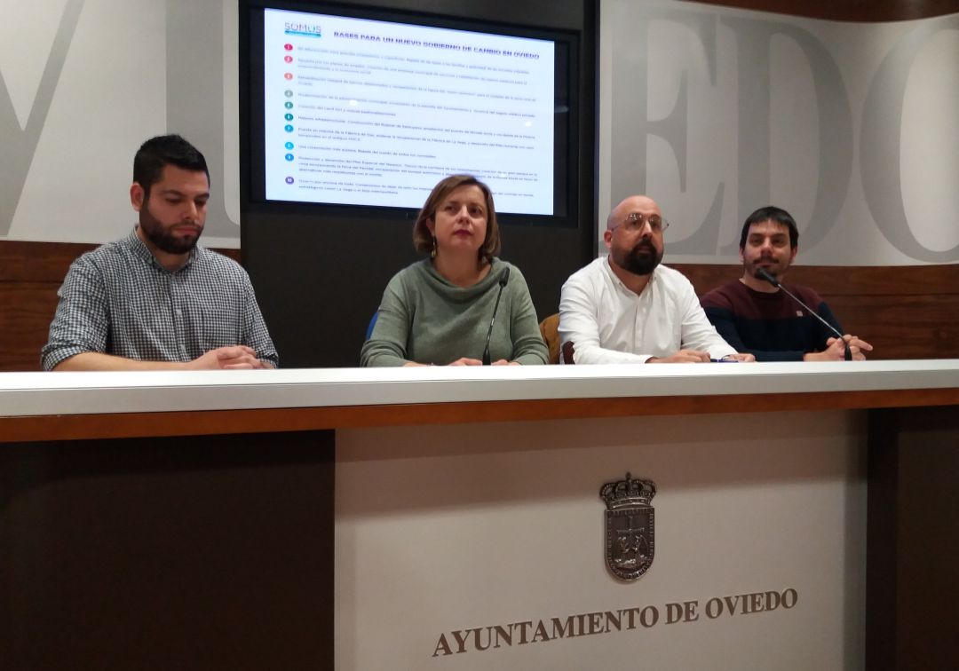 Somos ofrece a PSOE e IU un "acuerdo de mínimos" para dejar atado otro posible tripartito tras el 26M