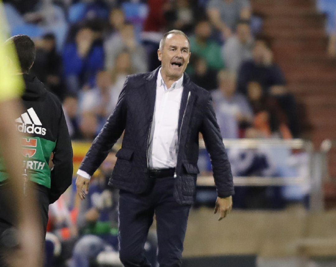 Víctor Fernández, en una imagen del último partido en La Romareda Víctor Fernández, en una imagen del último partido en La Romareda
