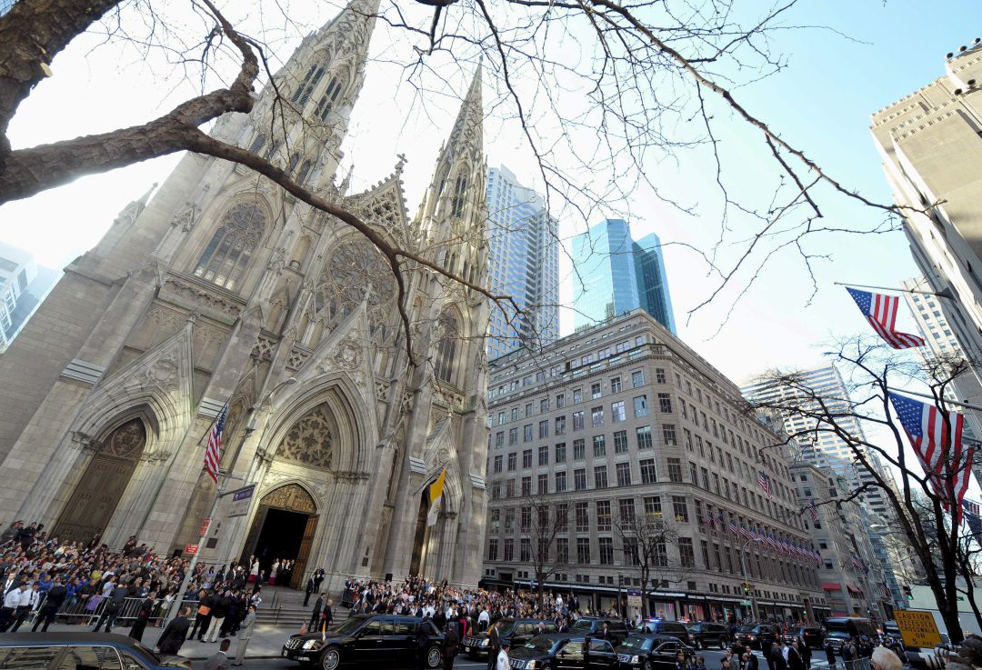 Imagen de la Catedral en el centro de la ciudad estadounidense. Imagen de la Catedral en el centro de la ciudad estadounidense.