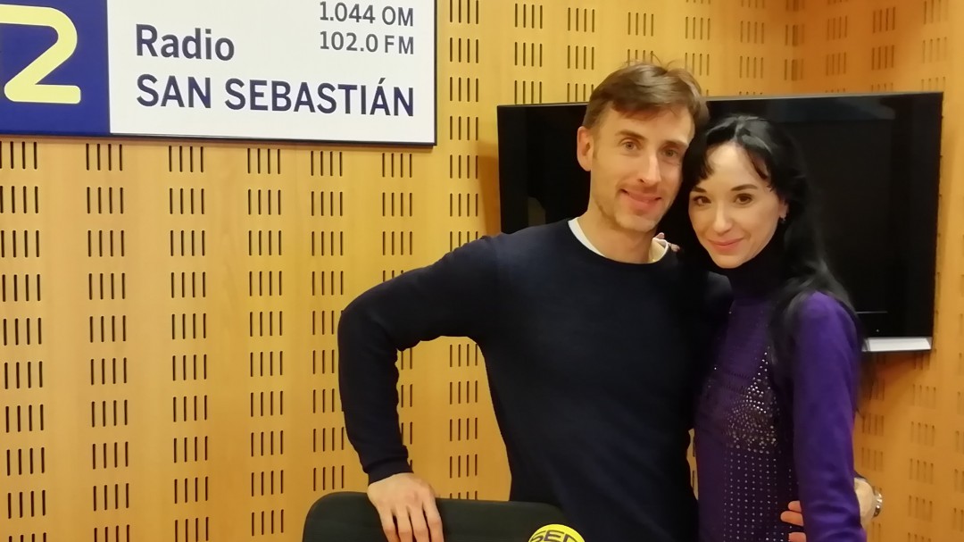 Los bailarines Iker Murillo y Lucía Lacarra presentan la gala de la danza "Gure Ametsa" en el Kursaal
