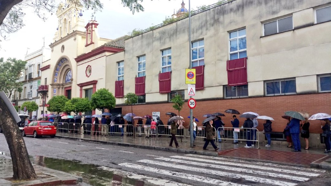 Las inclemencias meteorológicas dejaron sin cofradías la tarde del Viernes Santo