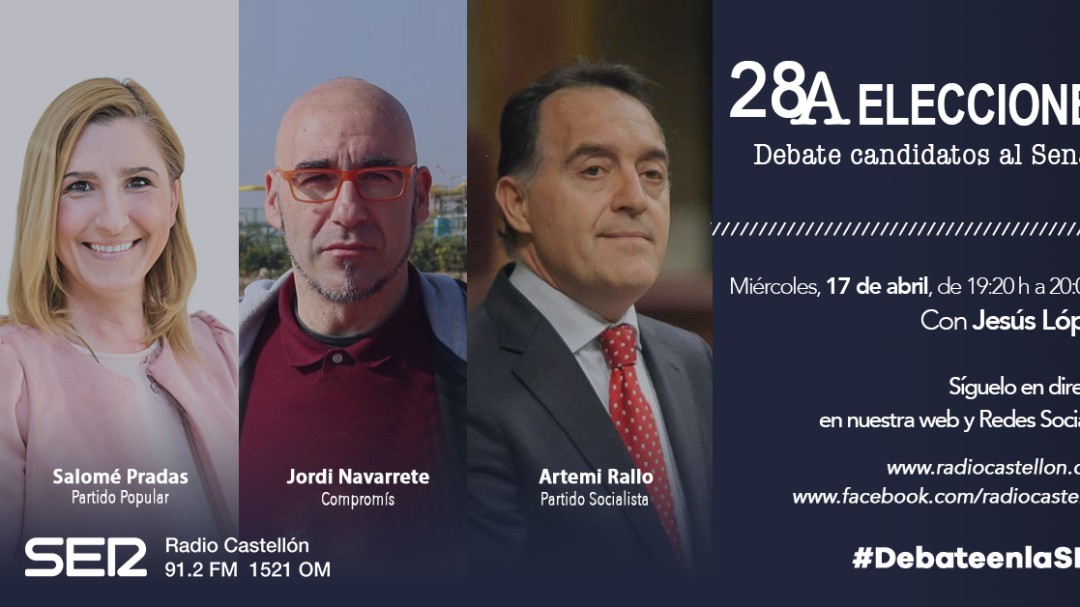 Los candidatos al Senado por la provincia explican las medidas económicas de su partido en Radio Castellón
