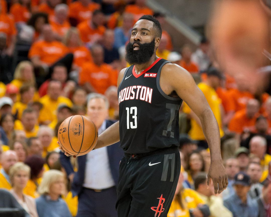 James Harden en la serie ante los Utah Jazz. James Harden en la serie ante los Utah Jazz.