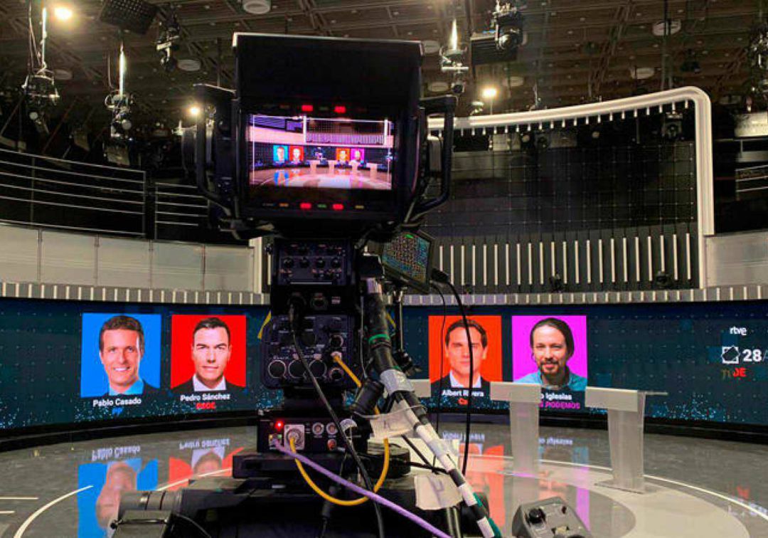 "Veremos a los cuatro candidatos de forma simultánea": así prepara el realizador de TVE el debate electoral