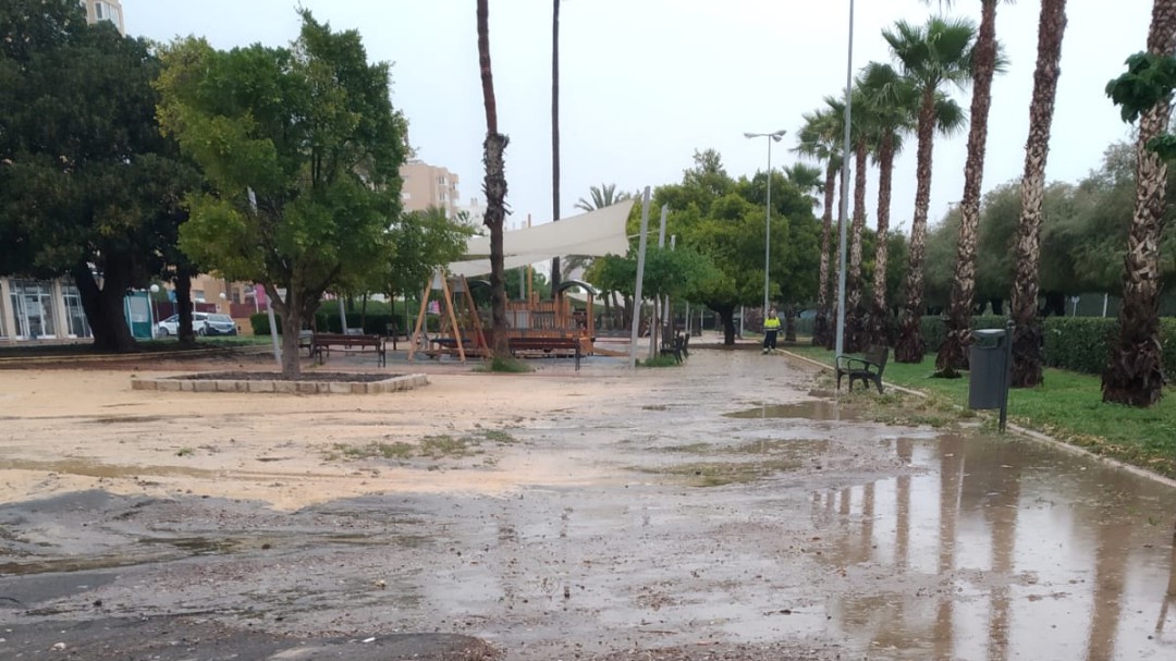 Los vecinos alertan de lodos fecales en el parque Joan Fuster