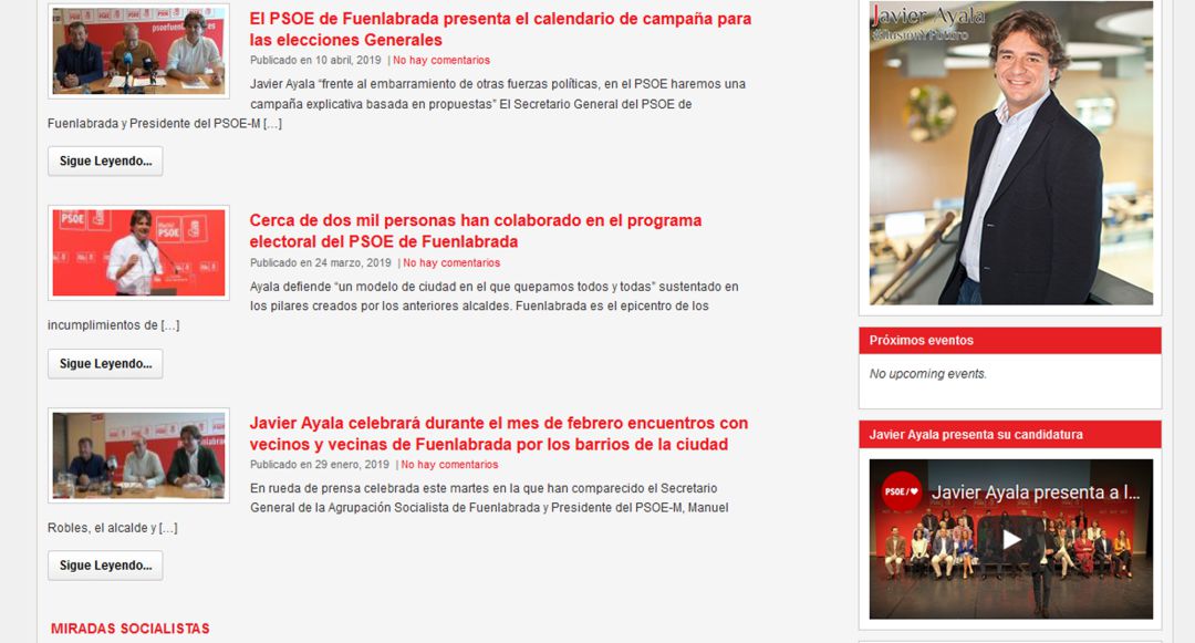 La Junta Electoral da la razón al PSOE y desestima la denuncia de Más Madrid por una web que redirigía a la página de los socialistas fuenlabreños. La Junta Electoral da la razón al PSOE y desestima la denuncia de Más Madrid por una web que redirigía a la página de los socialistas fuenlabreños.