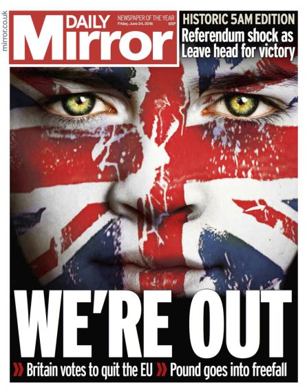 Portada del 24 de junio de 2016. Portada del 24 de junio de 2016.