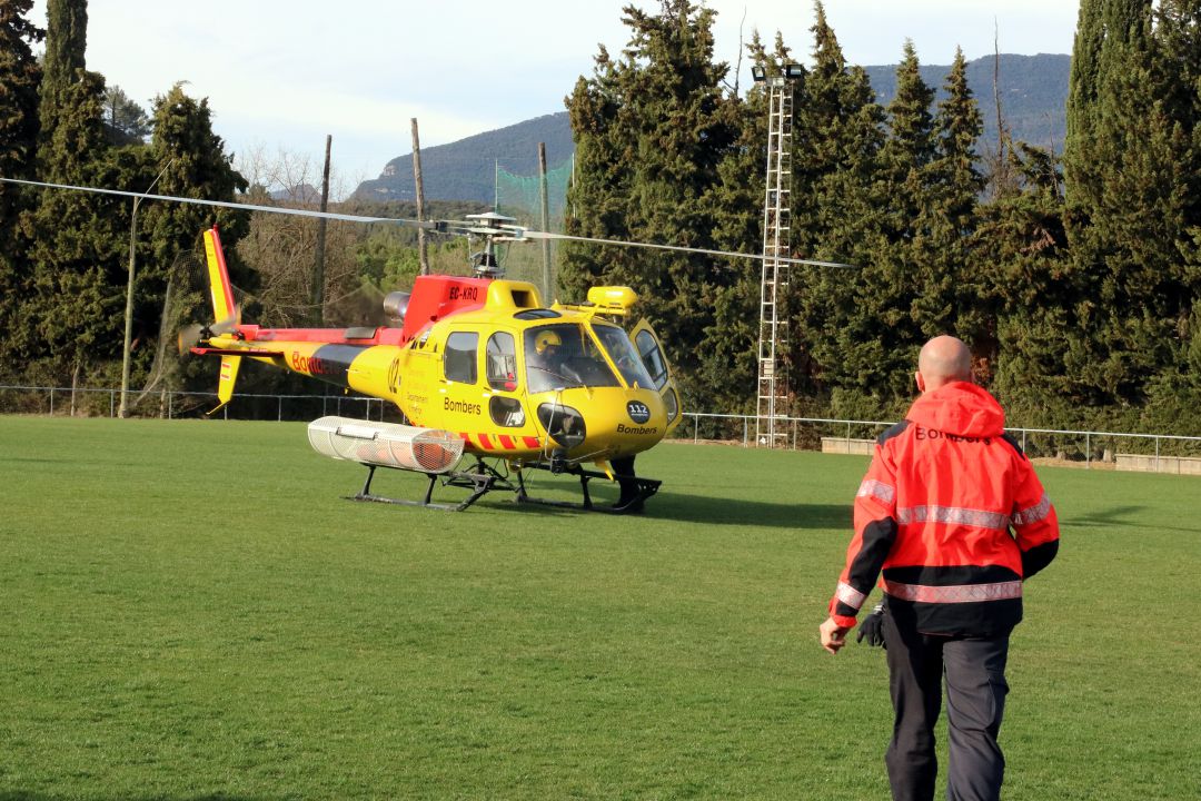 Un rescat dels Bombers a l'Alta Garrotxa Un rescat dels Bombers a l'Alta Garrotxa