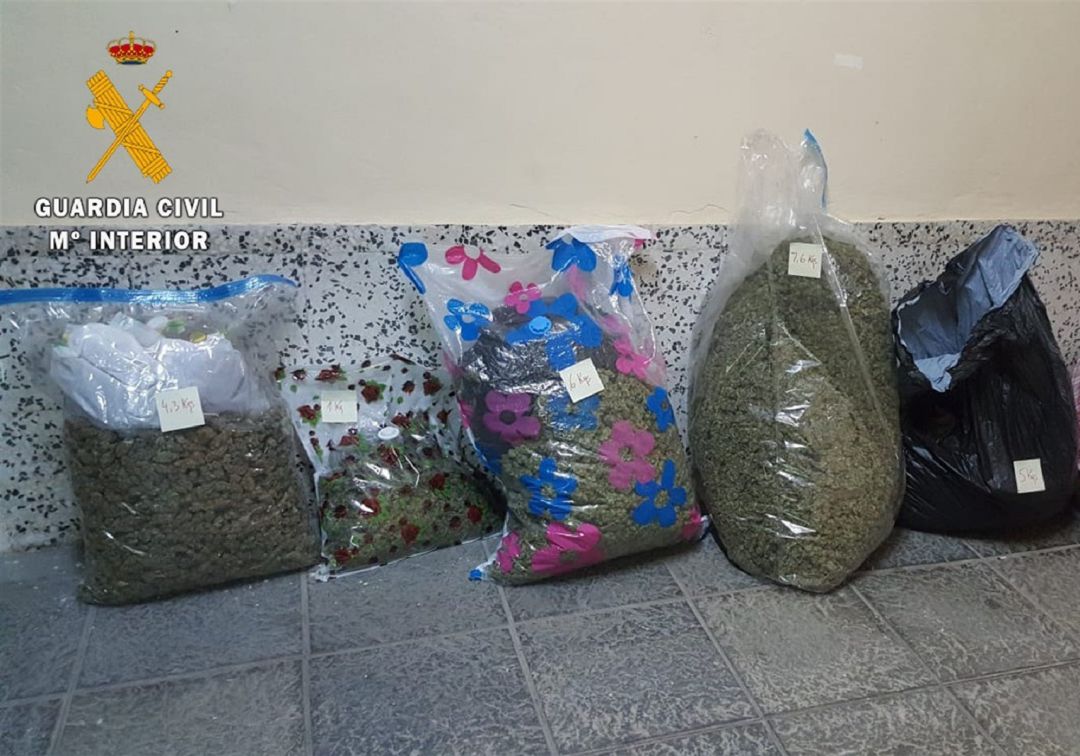 Detienen en Albuñol a un hombre con 24 kilos de marihuana