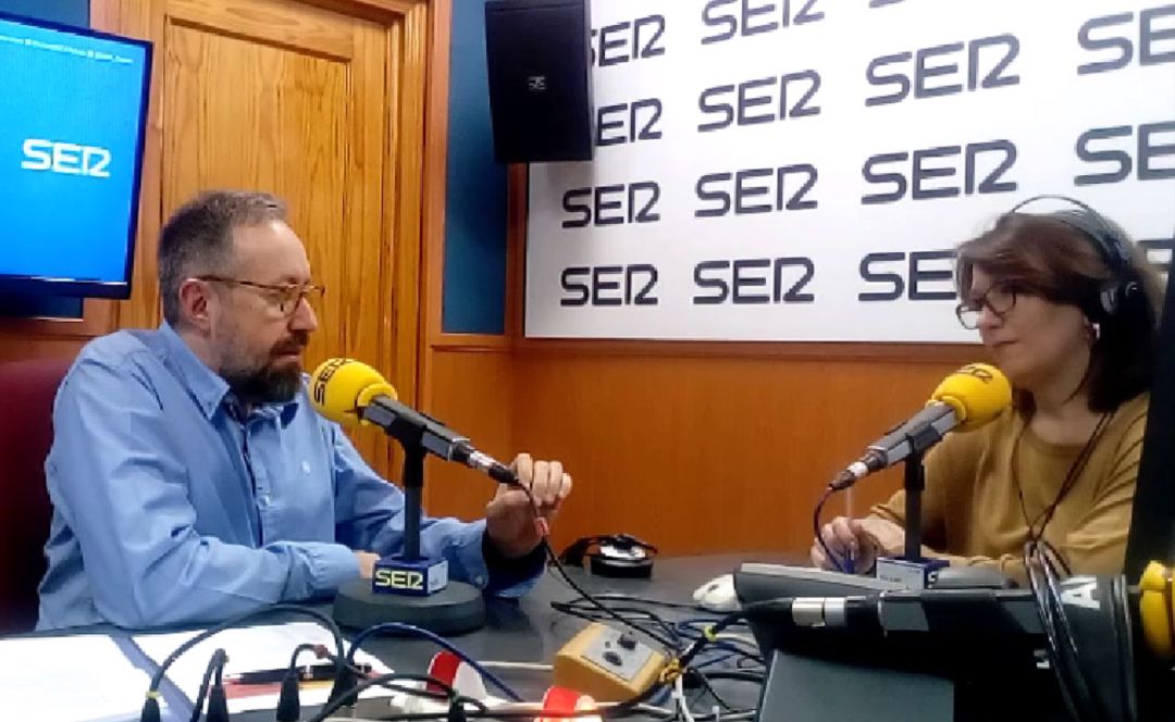 Juan Carlos Girauta, este miércoles, en los estudios de la SER Juan Carlos Girauta, este miércoles, en los estudios de la SER
