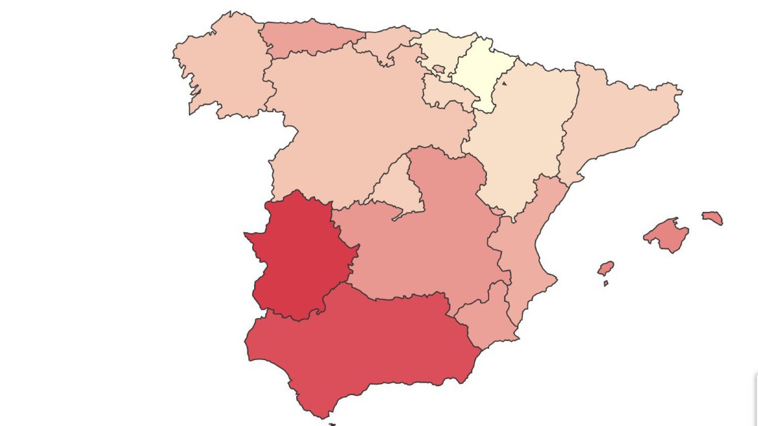 La tasa de paro baja del 16 % por primera vez en la última década