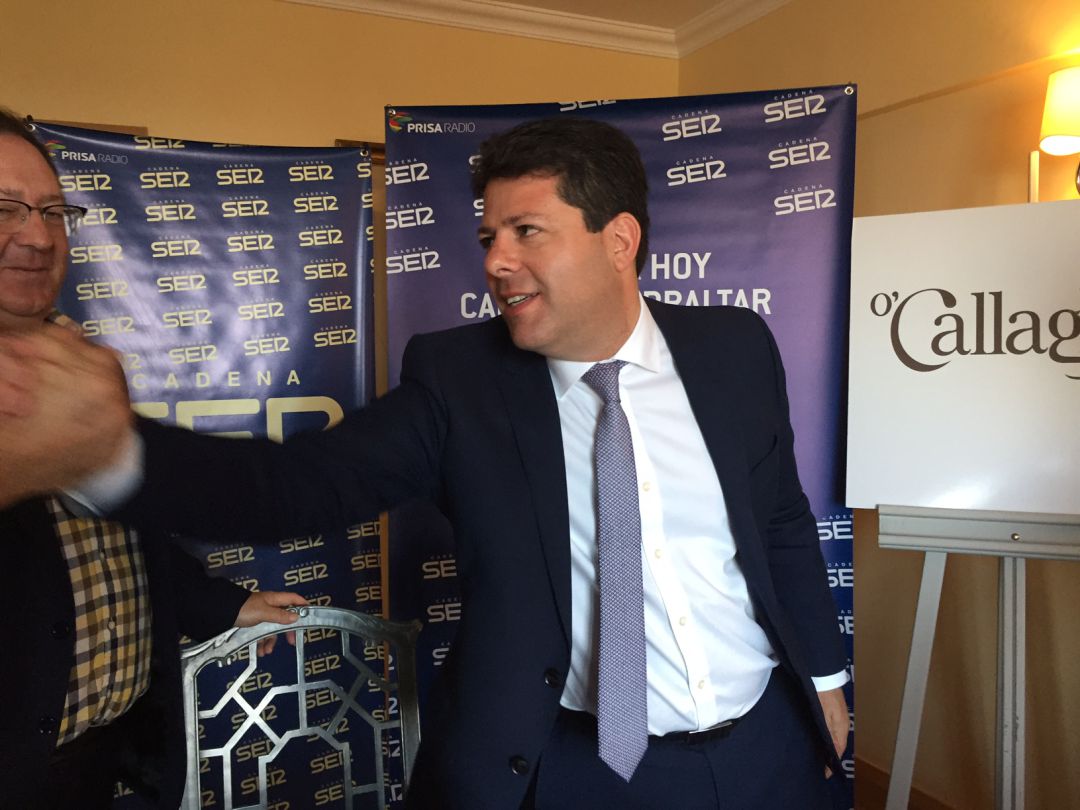Fabian Picardo, en una entrevista concedida en su día a Radio Algeciras. Fabian Picardo, en una entrevista concedida en su día a Radio Algeciras.