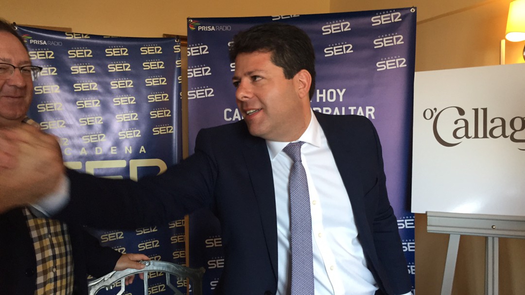 Picardo promete cogerse "una tajada como un piano" si finalmente no hay Brexit