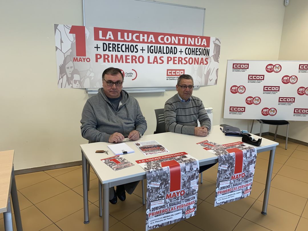 CCOO y UGT presentan la convocatoria del 1 de mayo en Medina del Campo CCOO y UGT presentan la convocatoria del 1 de mayo en Medina del Campo