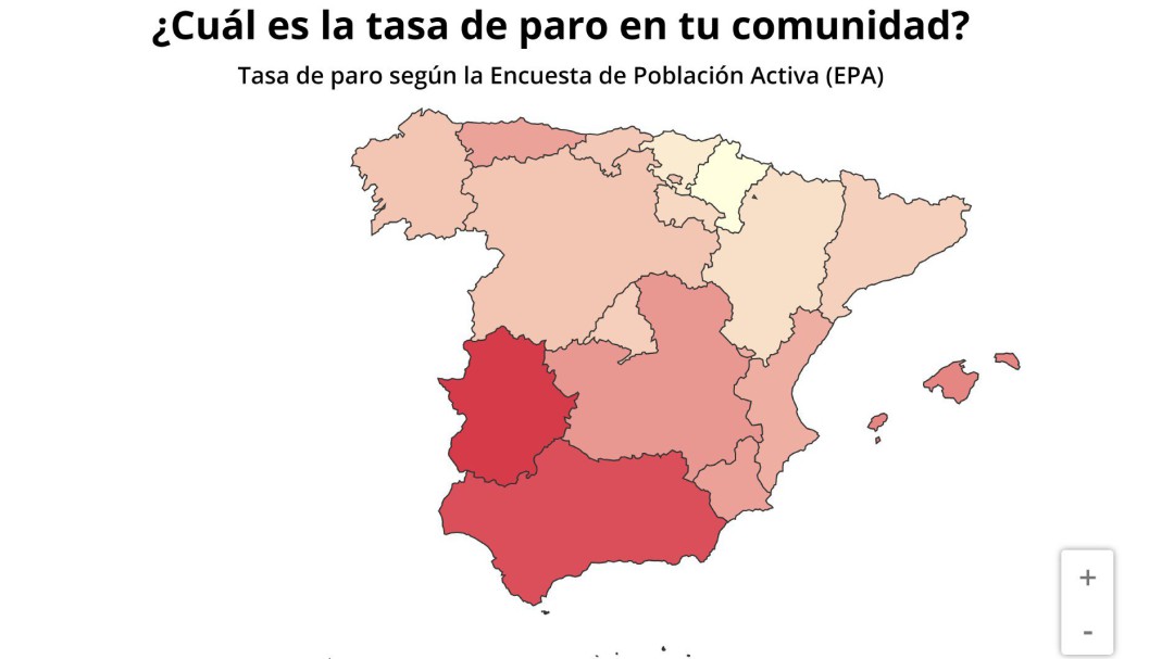 La tasa de paro baja del 16% por primera vez en la última década