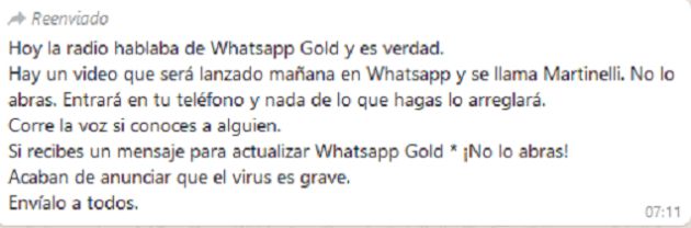 Así es el mensaje. Así es el mensaje.