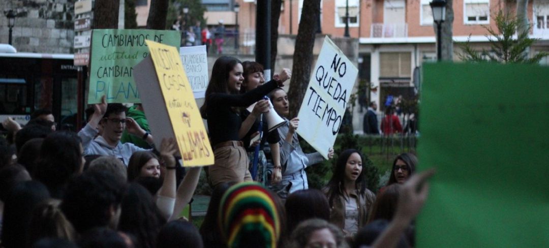 Imagen de una de las protestas de 'Fridays for Future' en Albacete Imagen de una de las protestas de 'Fridays for Future' en Albacete