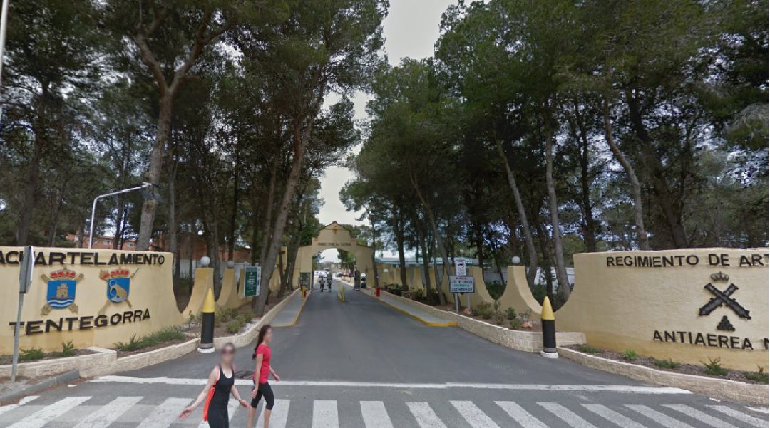 La entrada al acuertalamiento de Tentegorra La entrada al acuertalamiento de Tentegorra