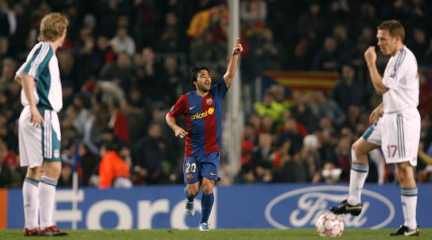 Deco celebra el primer gol de aquella eliminatoria entre Barcelona y Liverpool Deco celebra el primer gol de aquella eliminatoria entre Barcelona y Liverpool